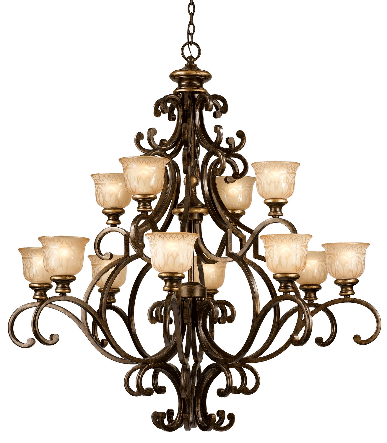 Crystorama 'Norwalk' Chandelier in Bronze Umber Crystorama 'Norwalk' Chandelier in Bronze Umber